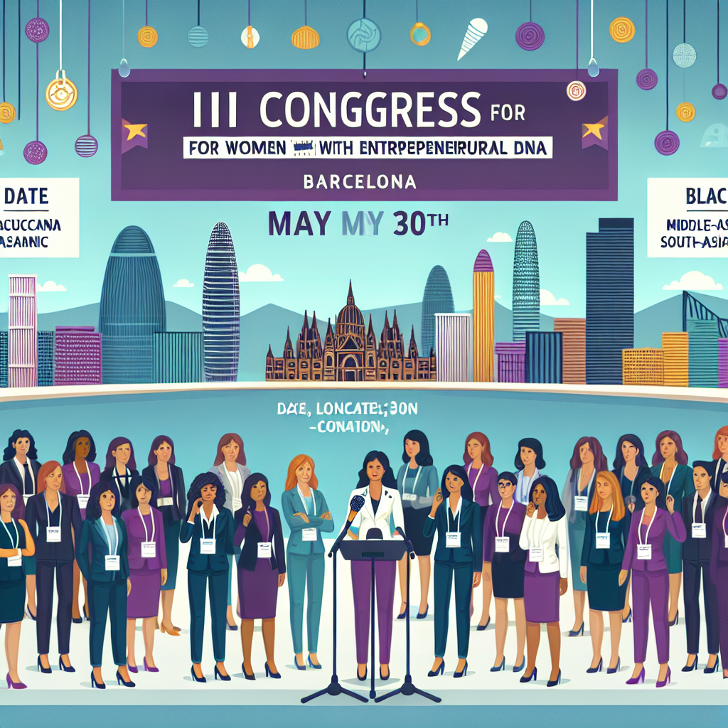 el iii congreso mujeres con adn emprendedor llega a barcelona el 30 de mayo