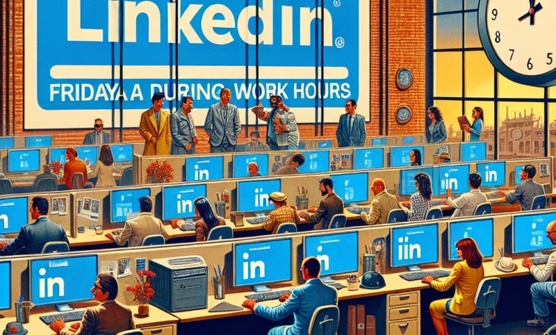 asi es como se usa linkedin en espana los viernes en horario laboral