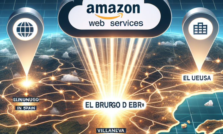 huesca el burgo de ebro y villanueva de gallego se repartiran 15 700me de inversion de amazon web services en espana