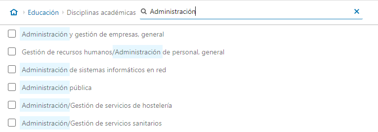 Segmentación por disciplinas académicas - LinkedIn Ads