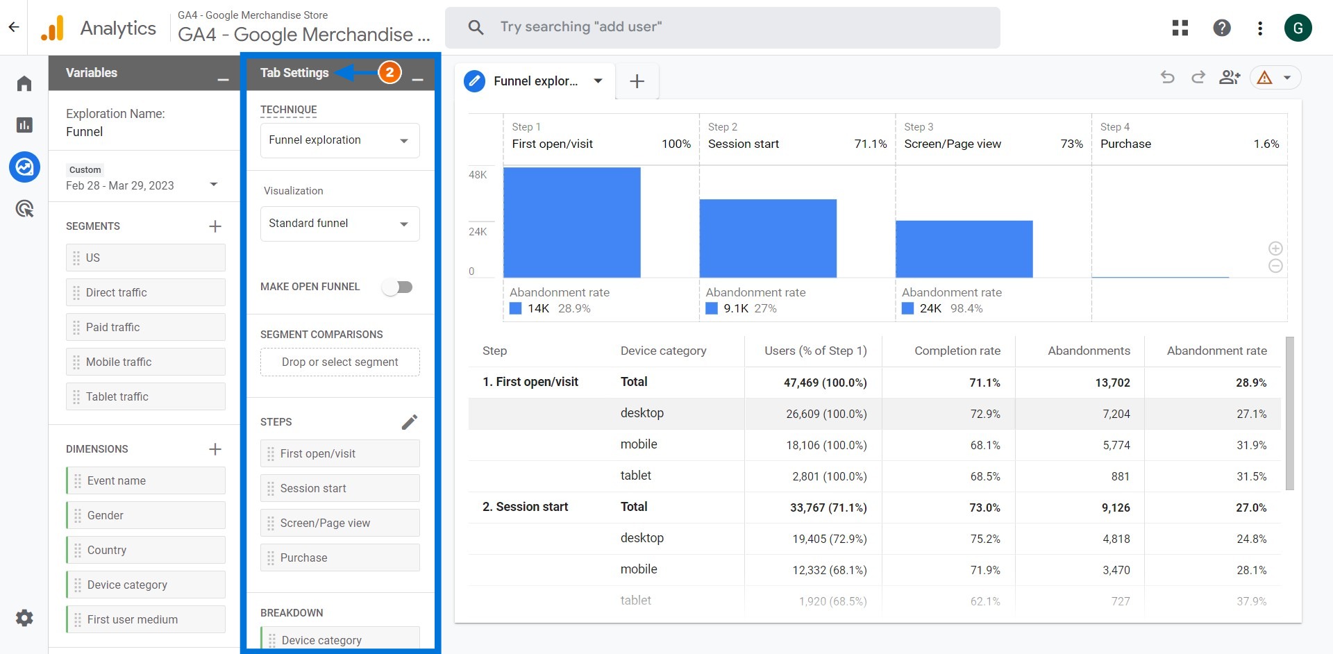 configuración de pestañas-google-analytics-4