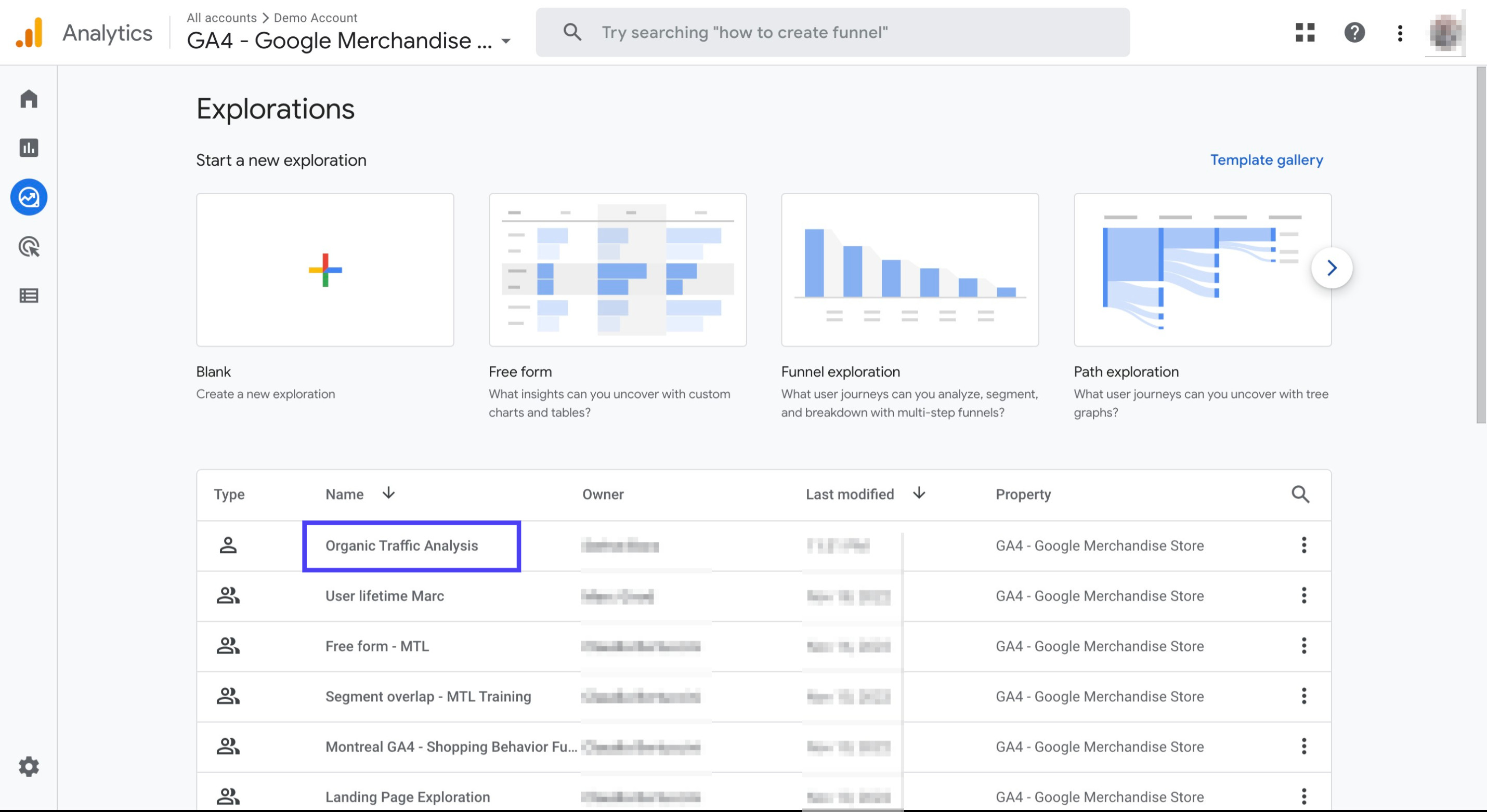 Organic Traffic Analysis reports - GA4