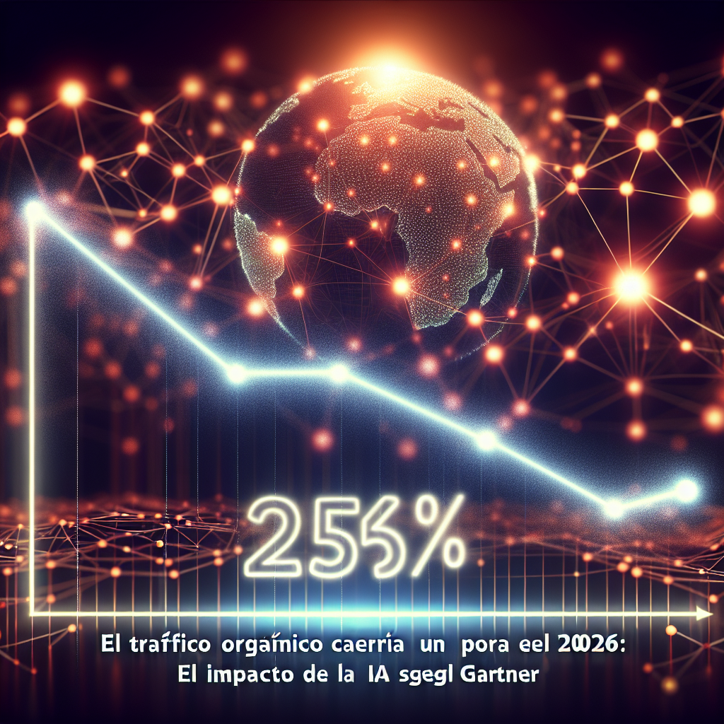 el trafico organico caera un 25 hasta 2026 a causa del auge de la ia segun gartner